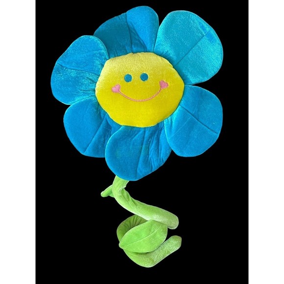 Plush Daisy Sun Flower with Bendable Stems Smile Face Stuffed Toy Home Decor US - Picture 4 of 8